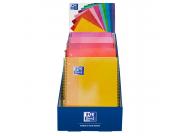 Oxford School Expositor Sobremesa Colores Calidos A4+ - Tapa Extradura - Cuaderno Espiral Microperforado - Europeanbook 1 5X5 - 80 Hojas - Colores Surtidos