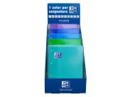 Oxford School Expositor Sobremesa Colores Frios A4+ - Tapa Extradura - Cuaderno Espiral Microperforado - Europeanbook 1 5X5 - 80 Hojas - Colores Surtidos