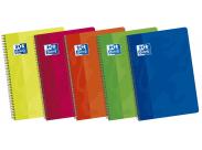Oxford School Classic Fº Cuaderno Espiral Tapa Blanda 4X4 - 80 Hojas - Colores Vivos - Margen 4X4 - Ideal Para Estudiantes