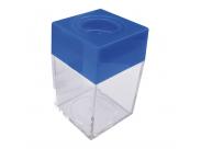 Dohe Portaclips En Plastico Con Deposito Transparente - 42X42X70Mm - Embocadura Imantada De Color Azul