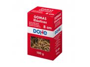 Dohe Gomas De Borrar - Longitud 8Cm - Fabricadas En Latex De Gran Resistencia Y Elasticidad - Caja De 100Gr