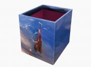 Pictura Gaëlle Boissonnard Caja Portalapices - 8.5X8.5X10.5Cm - Diseño Artistico - Ideal Para Organizar Material De Escritura - Decorativa