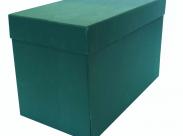 Elba Caja De Transferencia Resistente 38.5X25.3Cm - Con Tapa Abatible - Fabricada En Carton Reciclado - Ideal Para Archivar Documentos - Color Verde