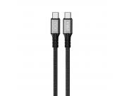 Dcu Tecnologic Cable Usb 4 Tipo C A Usb Tipo C De Carga Y Transferencia De Datos - 1M - Carga Hasta 240W Y Velocidad De 40G - Color Negro