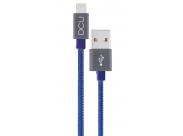 Dcu Tecnologic Cable Lightning - 2M - Carga Y Sincroniza Tus Dispositivos Apple De Forma Rapida Y Segura - Color Azul