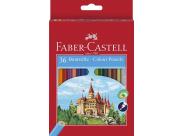 Faber-Castell Classic Colour Pack De 36 Lapices De Colores Hexagonales - Resistencia A La Rotura - Colores Surtidos
